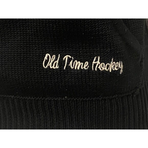 NHL PITTSBURG PENGUINS Womens S Hoodie Cotton Knit Sweater Old Time Hockey BLACK - Picture 12 of 14